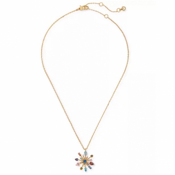 KATE SPADE • Firework Floral Pendant Necklace and Earrings Set - Picture 4 of 8